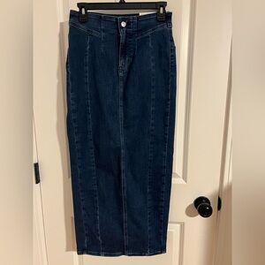 NWT American Eagle Outfitters Indigo Denim Maxi Skirt